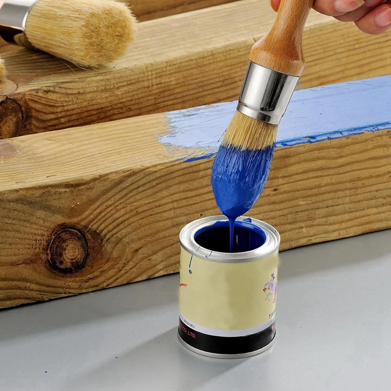 Chalk Paint Brushes For Furniture, Round Paint Brush Set,Wax Brush,Stencil Brushes 1 Oval Brush And 3 Round Brushes
Chalk Paint Brushes For Furniture, Round Paint Brush Set,Wax Brush,Stencil Brushes 1 Oval Brush And 3 Round Brushes