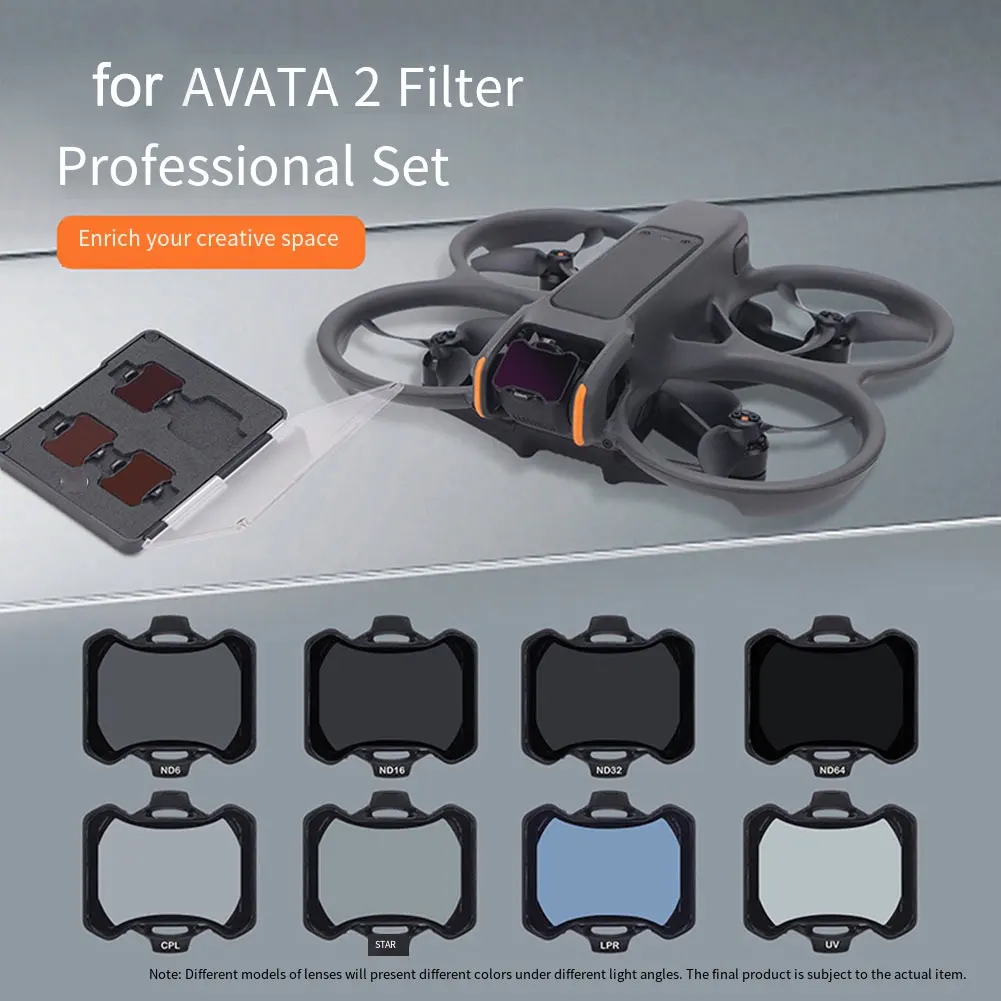 8 Pcs Camera Filter Set ND/CPL/UV Optical Glass Dimming Mirror Polarizing Mirror External Lens For DJI AVATA2 Lens Accessories
8 Pcs Camera Filter Set ND/CPL/UV Optical Glass Dimming Mirror Polarizing Mirror External Lens For DJI AVATA2 Lens Accessories