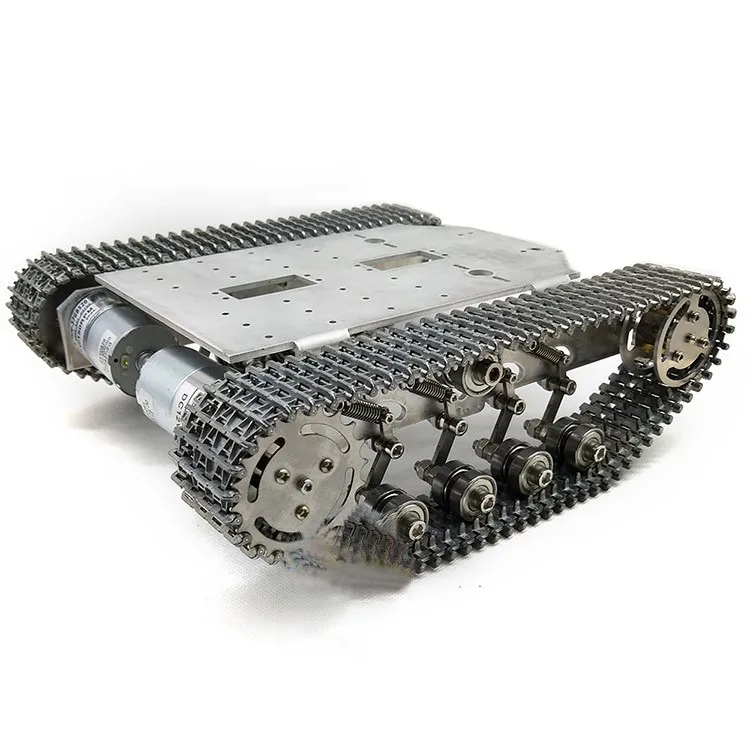 TS200 Metal Tank Chassis Smart Robot Tank Chassis Kit Shock Absorber Load Capacity 5-10kg Unfinished
TS200 Metal Tank Chassis Smart Robot Tank Chassis Kit Shock Absorber Load Capacity 5-10kg Unfinished