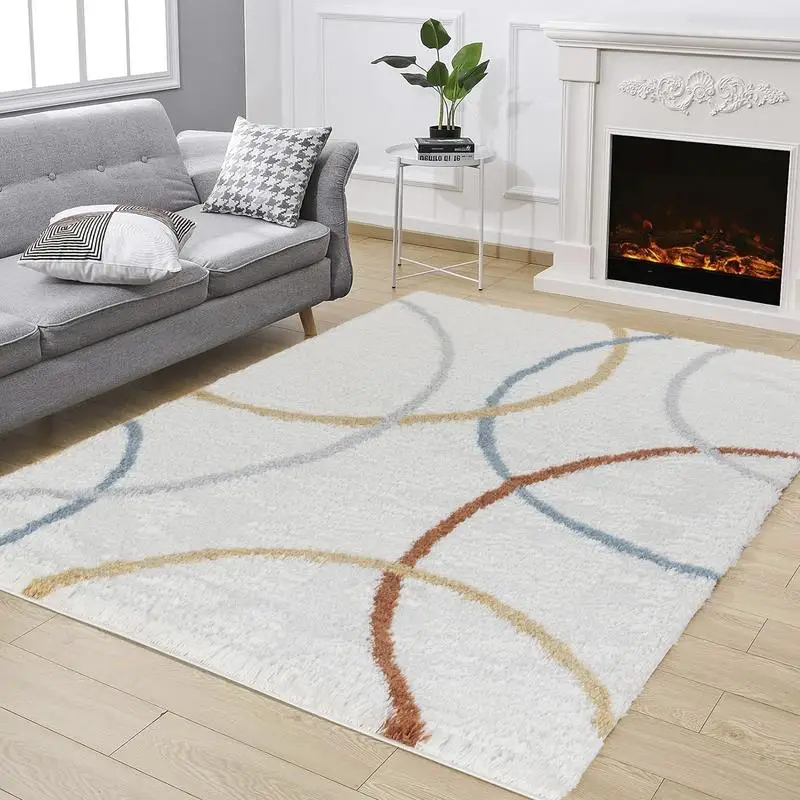 Shaggy Area Rug 5 ft 3 in x 7 ft in Ivory Color Soft and Cozy for Living Room or Bedroom
Shaggy Area Rug 5 ft 3 in x 7 ft in Ivory Color Soft and Cozy for Living Room or Bedroom