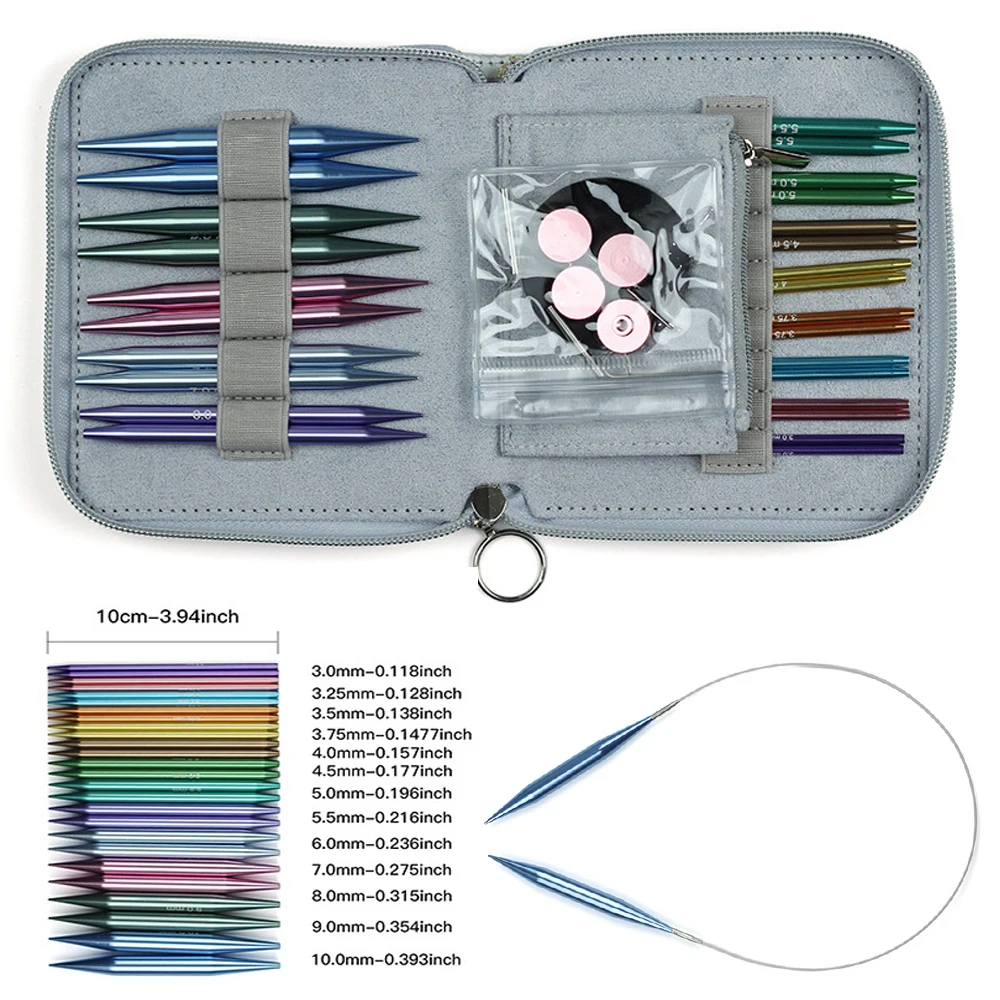 13Pairs 26Pcs Removable Knitting Needles 3.0-10.0mm Crochet Hooks Needle Handmade Crafts Comfortable Grip for DIY Scarves Gloves
13Pairs 26Pcs Removable Knitting Needles 3.0-10.0mm Crochet Hooks Needle Handmade Crafts Comfortable Grip for DIY Scarves Gloves