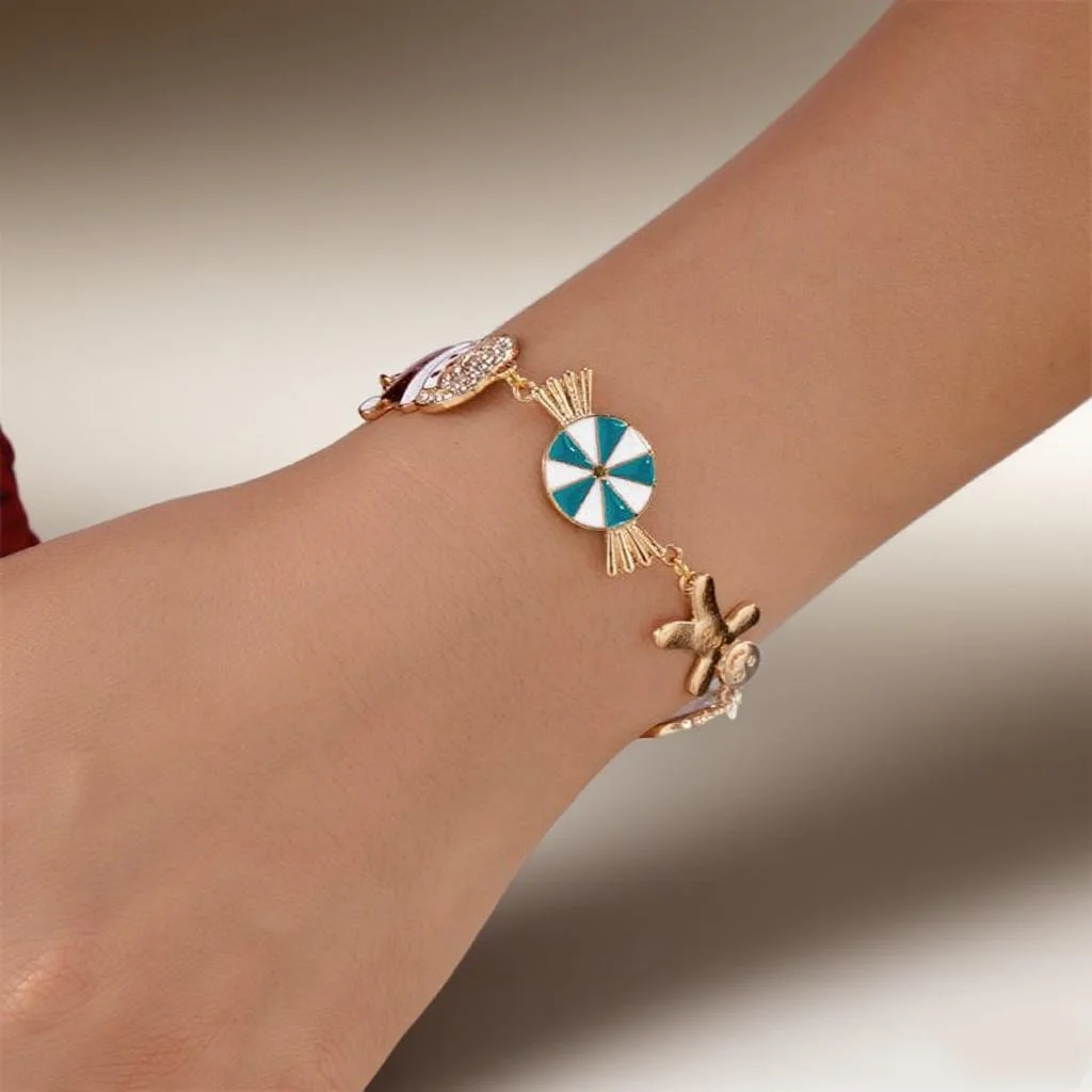 Cute Party Delicate Bracelet for Women Daily Metal Necklace Xmas Santa Claus Crutch Gingerbread Festival Personality Jewelry
Cute Party Delicate Bracelet for Women Daily Metal Necklace Xmas Santa Claus Crutch Gingerbread Festival Personality Jewelry