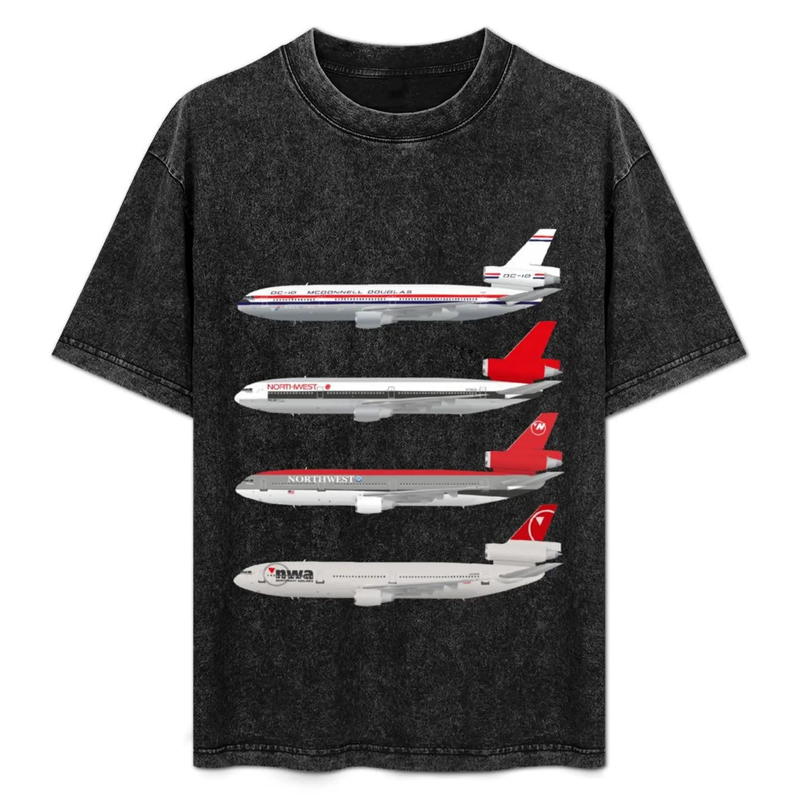 Wings In Uniform - DC-10 - Northwest Airlines - Through The Ages T-Shirt Everyday Wear Basic Short Sleeve Top
Wings In Uniform - DC-10 - Northwest Airlines - Through The Ages T-Shirt Everyday Wear Basic Short Sleeve Top