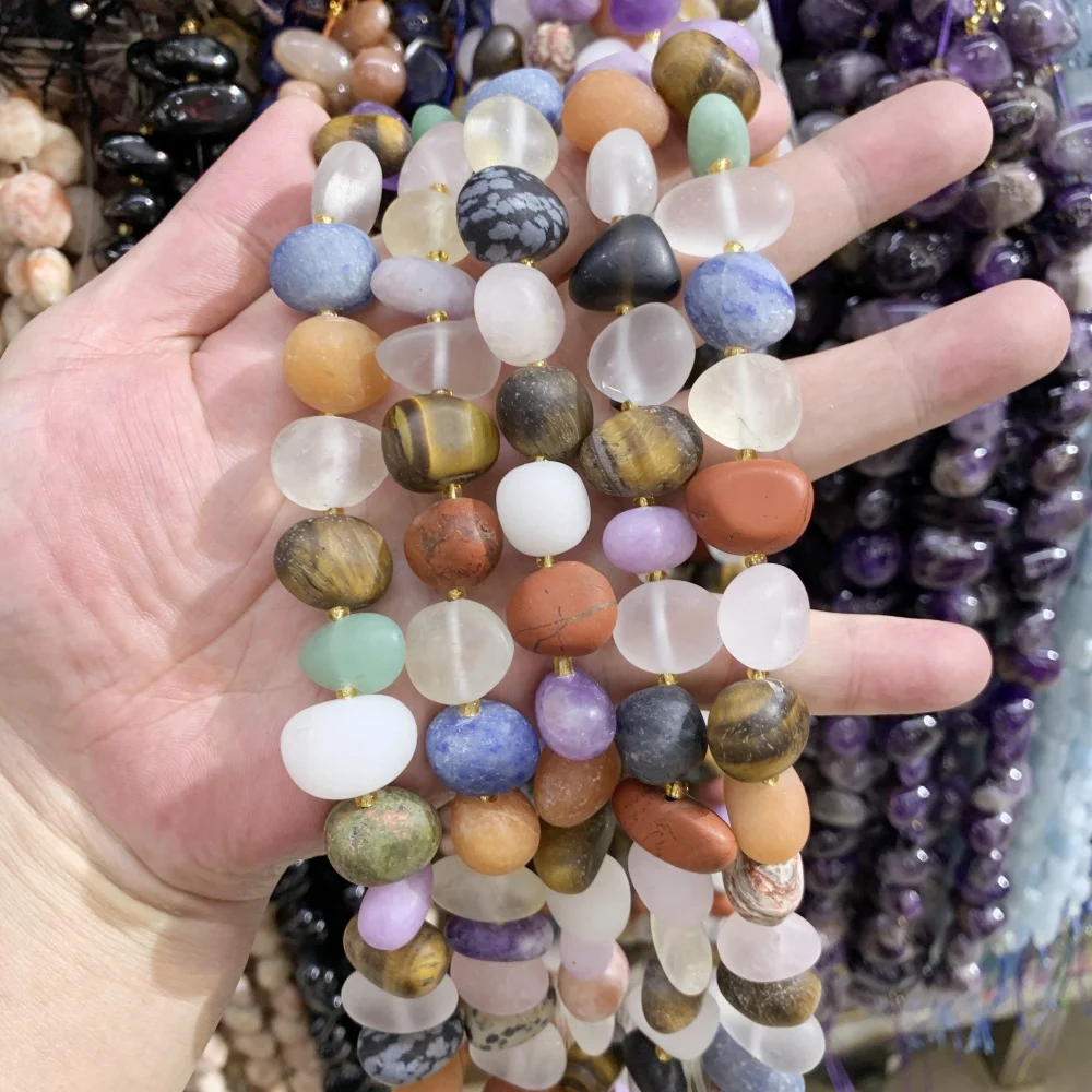 Mixed Natural Stone IRREGULAR Frosted Matte 8-20x8-17mm Loose Bead DIY Bracelet Necklace for Jewelry Making Accessories Beads
Mixed Natural Stone IRREGULAR Frosted Matte 8-20x8-17mm Loose Bead DIY Bracelet Necklace for Jewelry Making Accessories Beads