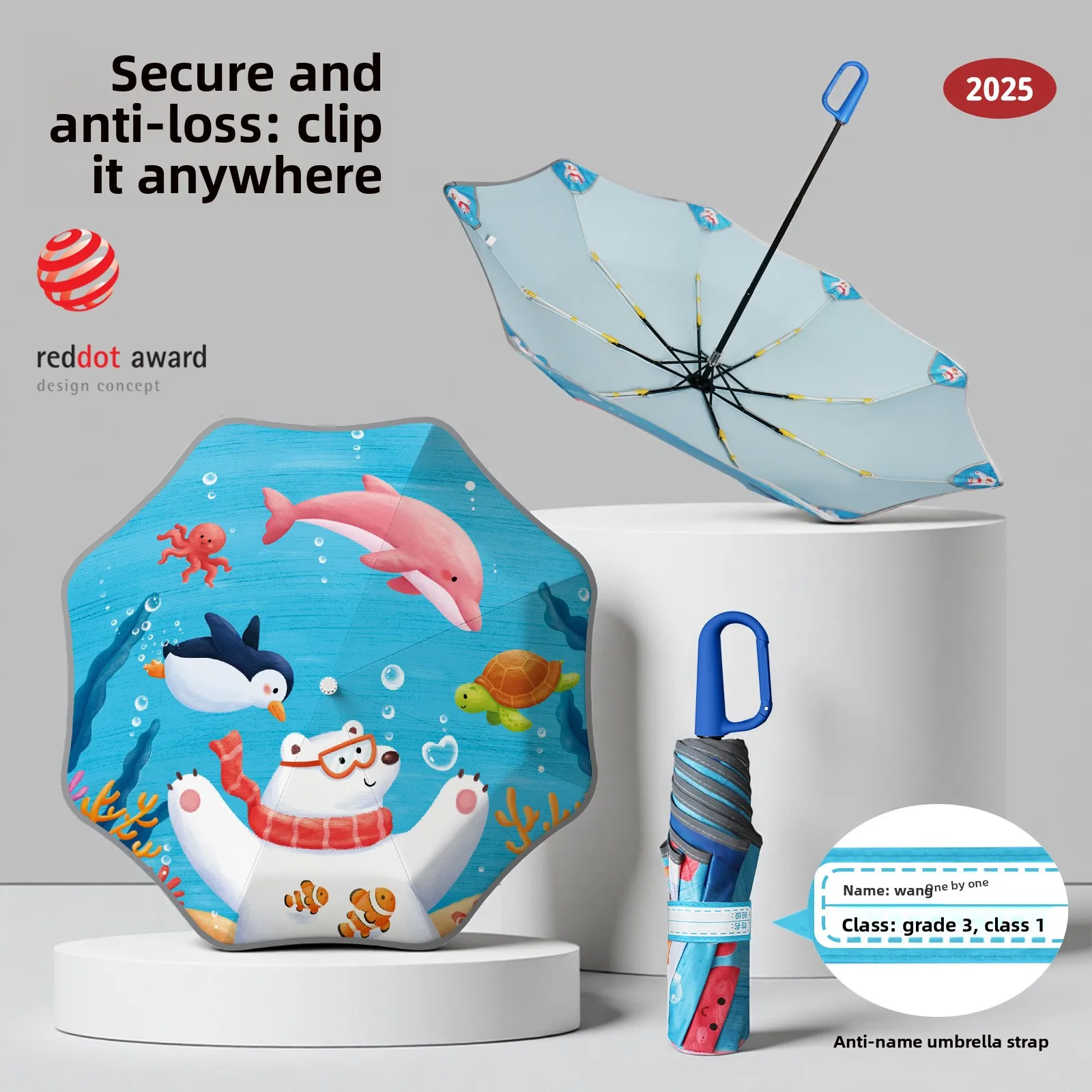 Kids Cartoon Umbrella Manual Buckle Anti-loss Nameable Round Edge Sun Rain Dual Use Waterproof Children Parasol
Kids Cartoon Umbrella Manual Buckle Anti-loss Nameable Round Edge Sun Rain Dual Use Waterproof Children Parasol