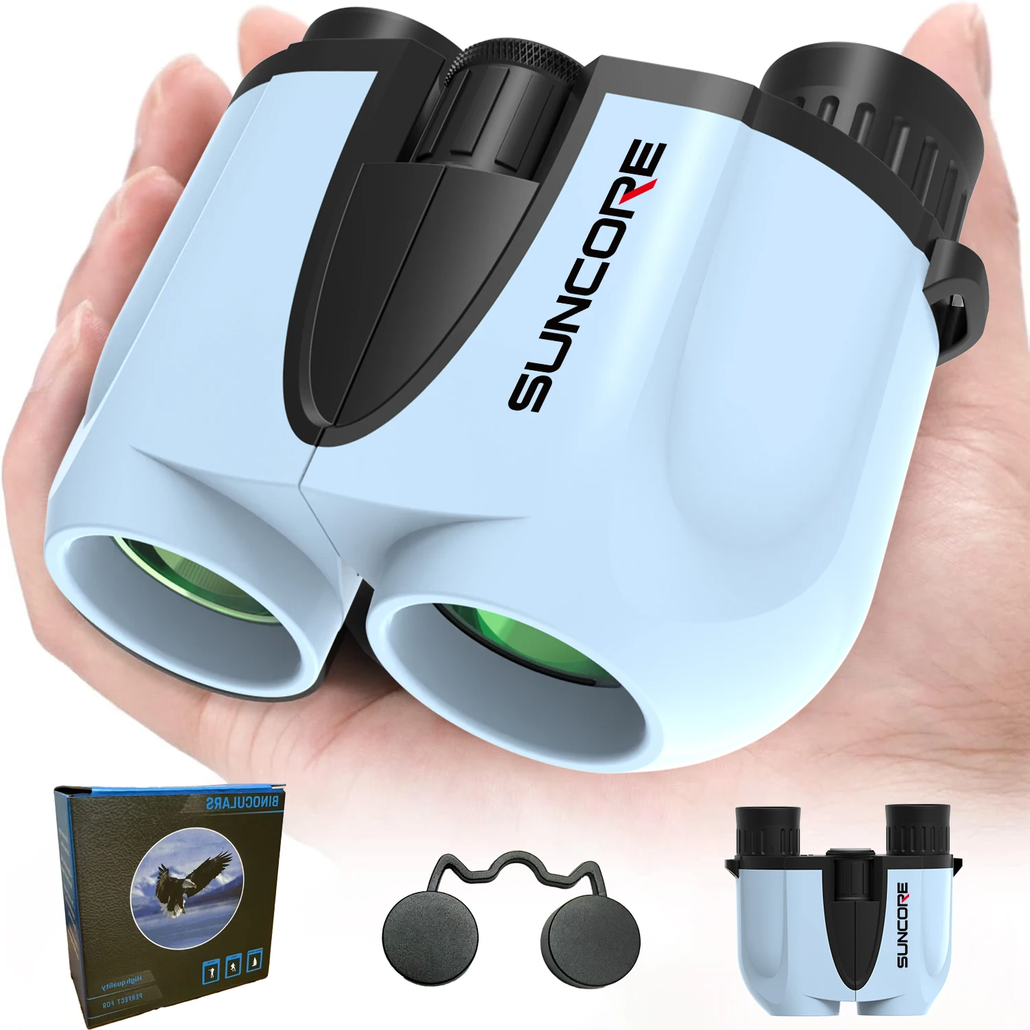 SUNCORE 10x25 Binoculars - BAK4 Prism, HD Optics, Compact & Portable, Perfect for Bird Watching, Travel, and Outdoor Adventures
SUNCORE 10x25 Binoculars - BAK4 Prism, HD Optics, Compact & Portable, Perfect for Bird Watching, Travel, and Outdoor Adventures