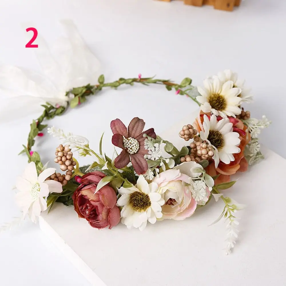 Girls Bride Hair Band Bridal Hairband Beach Wreath Flower Wreaths Garland Crown Flower Tiara Headwear for Wedding
Girls Bride Hair Band Bridal Hairband Beach Wreath Flower Wreaths Garland Crown Flower Tiara Headwear for Wedding
