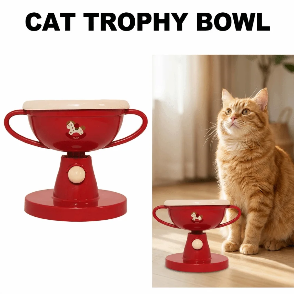 Creative Cat Trophy Bowl Ceramics Adjustable Height Angle Cat Food Water Bowl Anti-vomiting Stable Pet Food Dispenser
Creative Cat Trophy Bowl Ceramics Adjustable Height Angle Cat Food Water Bowl Anti-vomiting Stable Pet Food Dispenser