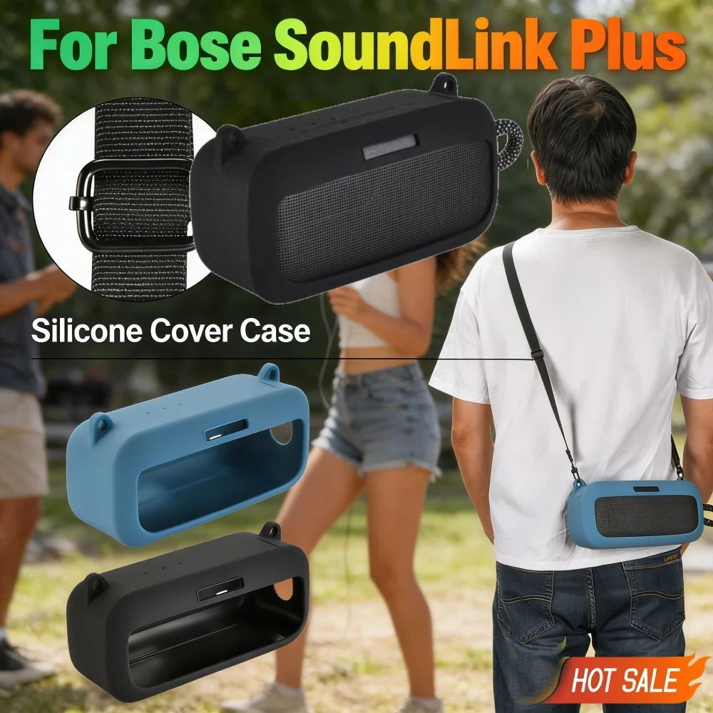 Silicone Cover Case Shockproof Protective Travel Case for Bose SoundLink Plus Speaker Accessories
Silicone Cover Case Shockproof Protective Travel Case for Bose SoundLink Plus Speaker Accessories