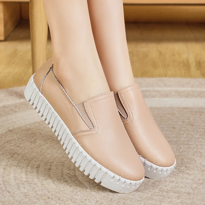 New Women's Leather Platform Outdoor Work Summer Breathable Single Shoe Lightweight Anti Slip Flat Bottom Casual Hiking Shoes
New Women's Leather Platform Outdoor Work Summer Breathable Single Shoe Lightweight Anti Slip Flat Bottom Casual Hiking Shoes
