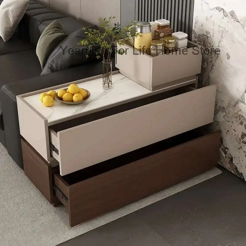 Elegant Luxury Coffee Table With Drawers Design Modern Side Table Sofa Cabinet Unique Tavolino Da Salotto Living Room Furniture 
Elegant Luxury Coffee Table With Drawers Design Modern Side Table Sofa Cabinet Unique Tavolino Da Salotto Living Room Furniture