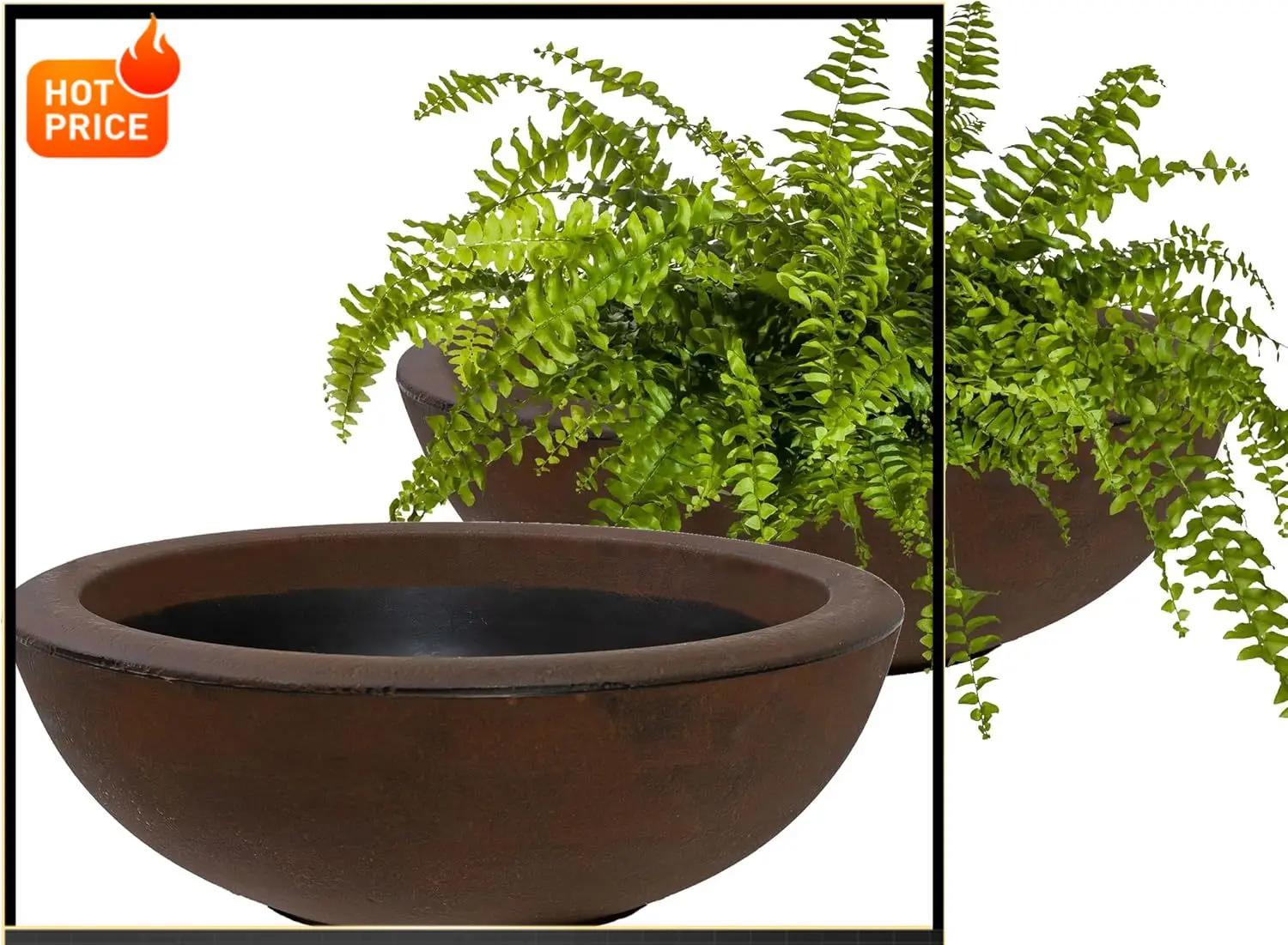 BestsellerSunnydaze Percival 20.75" Shallow Outdoor Planter Bowl for Flowers and Succulents - Polyresin Double-Walled Design - R
BestsellerSunnydaze Percival 20.75" Shallow Outdoor Planter Bowl for Flowers and Succulents - Polyresin Double-Walled Design - R