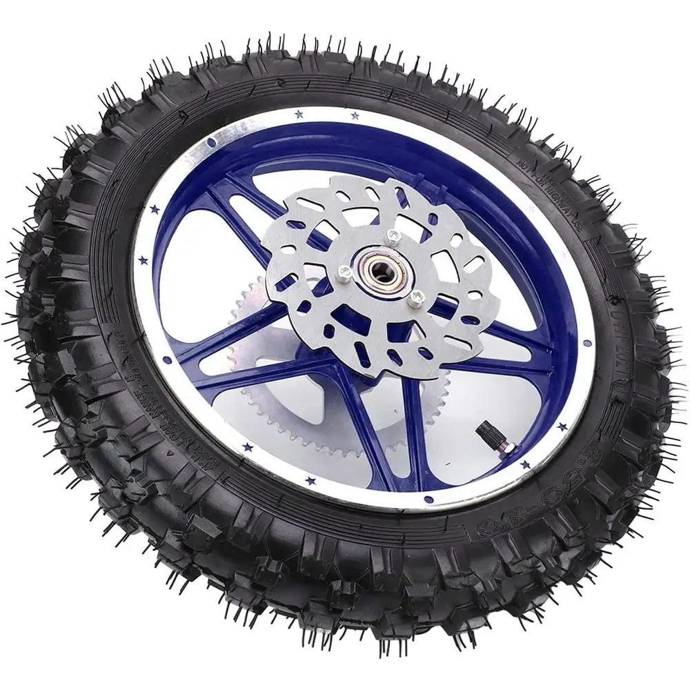 Rear Wheel Assembly, 2.5-10in, Aluminum Alloy with Tire, Disc Brake, Bearing, Sprocket, Non-Slip Blue, for Off-Road Motorcycle a
Rear Wheel Assembly, 2.5-10in, Aluminum Alloy with Tire, Disc Brake, Bearing, Sprocket, Non-Slip Blue, for Off-Road Motorcycle a