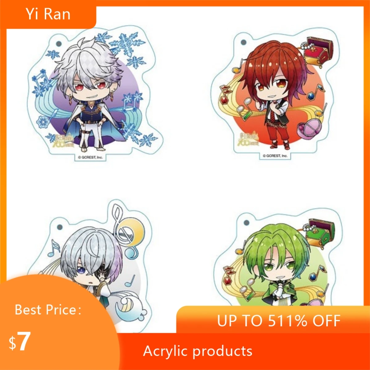Anime Yumeoukoku to Nemureru 100nin no Oujisama Acrylic Keychain Pendant Bag Car Keychain Cell phone Rings Decor Gift
Anime Yumeoukoku to Nemureru 100nin no Oujisama Acrylic Keychain Pendant Bag Car Keychain Cell phone Rings Decor Gift