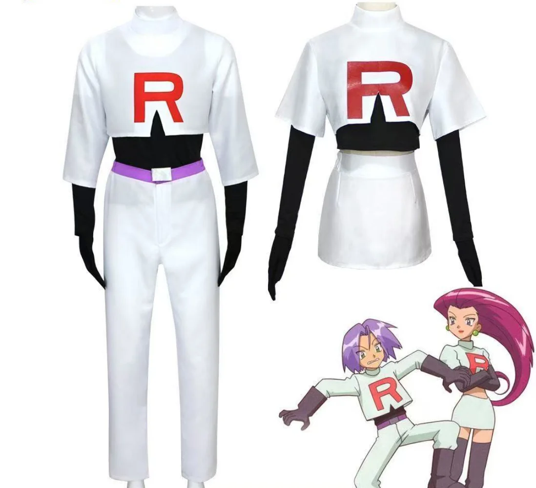Аниме Team Rocket Jessie Musashi James Kojirou Косплей Костюм Хэллоуин Рождество Необычные вечерние костюмы для косплея комплект аксессуаров
Аниме Team Rocket Jessie Musashi James Kojirou Косплей Костюм Хэллоуин Рождество Необычные вечерние костюмы для косплея комплект аксессуаров