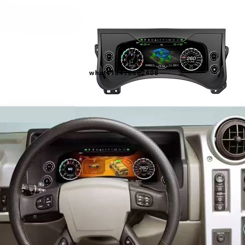 Upgrade LCD Digital Cluster Speedometer Instrument with Carplay New Auto Meter for Hummer H2 2003-2009
Upgrade LCD Digital Cluster Speedometer Instrument with Carplay New Auto Meter for Hummer H2 2003-2009