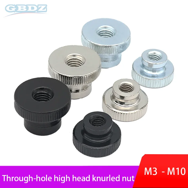 M3-M10 Knurled Through-Hole Nut With High Head Design, Anti Slip And Durable Blue Zinc/Nickel/Black Zinc Surface
M3-M10 Knurled Through-Hole Nut With High Head Design, Anti Slip And Durable Blue Zinc/Nickel/Black Zinc Surface