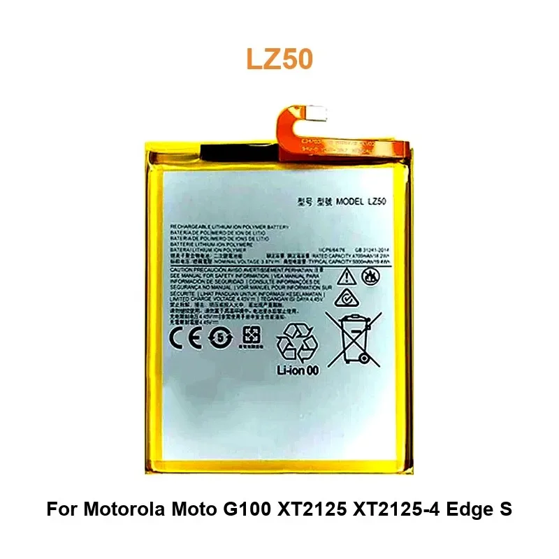 Mobile Phone Battery For Motorola Moto G100 XT2125 XT2125-4 Edge S LZ50 5000mAh Real Capacity 
Mobile Phone Battery For Motorola Moto G100 XT2125 XT2125-4 Edge S LZ50 5000mAh Real Capacity