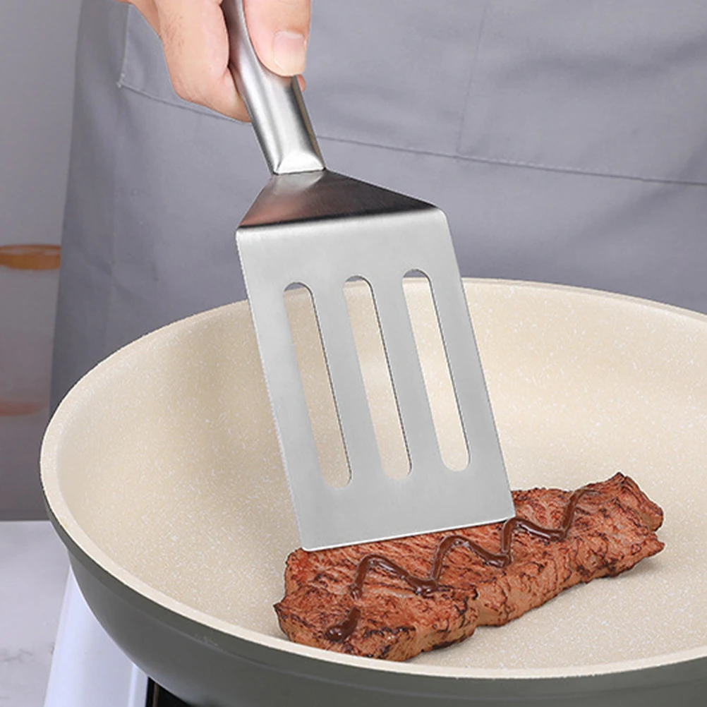 1pcs Steak Frying Spatula Stainless Steel Slotted Turner Multipurpose Cooking Tool Kitchen Food Shovel Restaurant Cooking Shovel
1pcs Steak Frying Spatula Stainless Steel Slotted Turner Multipurpose Cooking Tool Kitchen Food Shovel Restaurant Cooking Shovel