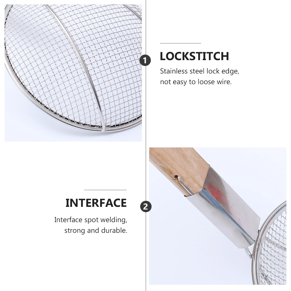 Stainless Steel Skimmer Ladle 24Cm Thickened Wood Handle for Frying Fish Vegetables Noodles Strainer Kitchen Cooking Tool Home
Stainless Steel Skimmer Ladle 24Cm Thickened Wood Handle for Frying Fish Vegetables Noodles Strainer Kitchen Cooking Tool Home