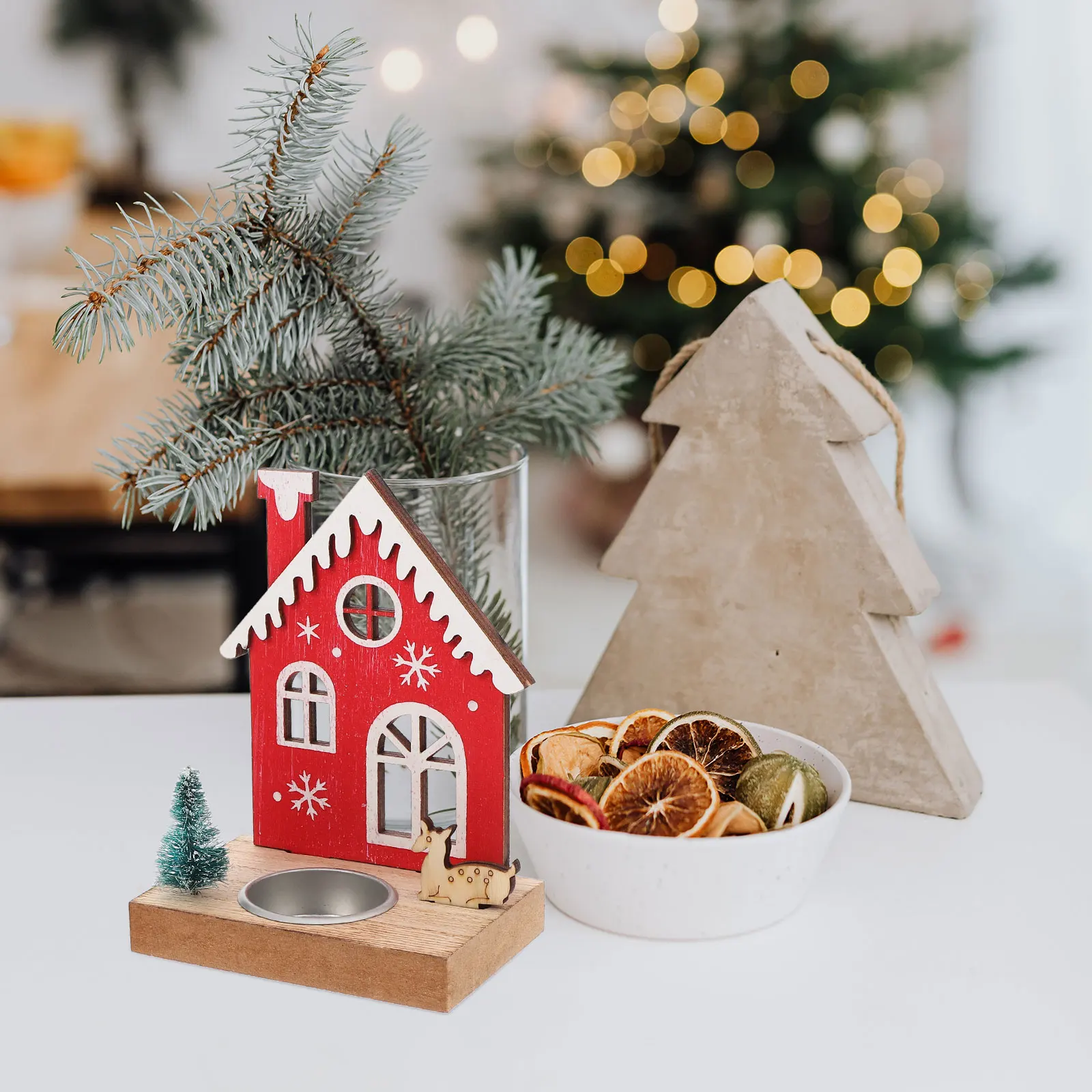 2pcs Wooden Candleholder Christmas Party Candlestick Container Creative Tray Household Holder Festival
2pcs Wooden Candleholder Christmas Party Candlestick Container Creative Tray Household Holder Festival