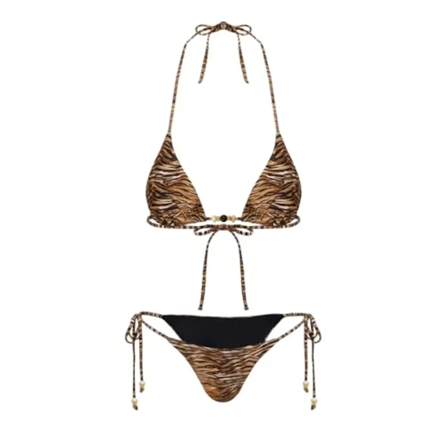 RoseSeek Women's 2 Pieces Zebra Striped Bikini Set Halter Triangle Swimsuit Y2K Tie Side Bathing Suit
RoseSeek Women's 2 Pieces Zebra Striped Bikini Set Halter Triangle Swimsuit Y2K Tie Side Bathing Suit