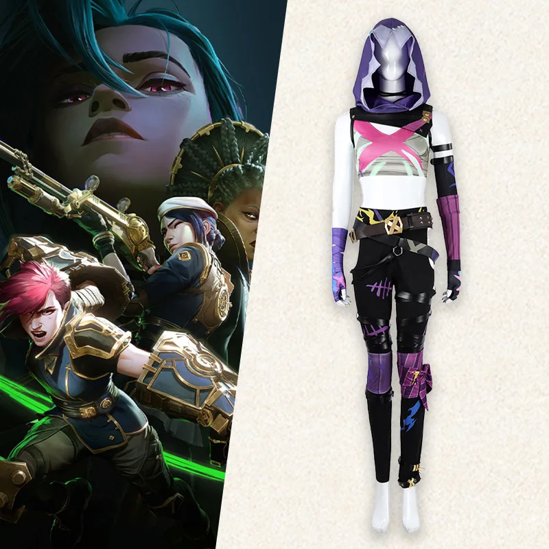 Arcane Season 2 Jinx Cosplay Costume Full Set with Wig Accessories Mobile Games clothing Halloween Party Role Play Outfit Women
Arcane Season 2 Jinx Cosplay Costume Full Set with Wig Accessories Mobile Games clothing Halloween Party Role Play Outfit Women
