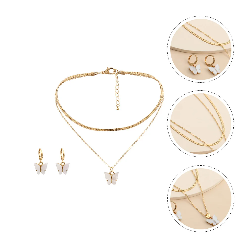 Butterfly Necklace Earring Set Vintage Jewelry Fashion Earrings Wing Women Alloy Cute Butterflies Miss
Butterfly Necklace Earring Set Vintage Jewelry Fashion Earrings Wing Women Alloy Cute Butterflies Miss