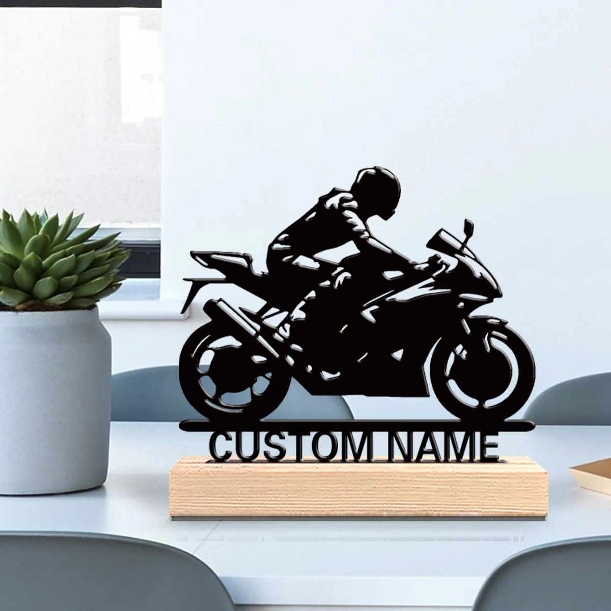 1 pc nice motor rider Metal Ornament Metal Sculpture With Wood Base Art Crafts With Wood Base Bedroom Table
1 pc nice motor rider Metal Ornament Metal Sculpture With Wood Base Art Crafts With Wood Base Bedroom Table