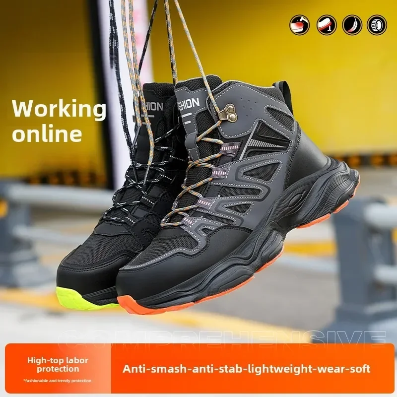 Indestructible Men Safety Boots Anti-smash Anti-stab Construction Work Steel Toe Shoes Male Work Boots Work Safety Shoes
Indestructible Men Safety Boots Anti-smash Anti-stab Construction Work Steel Toe Shoes Male Work Boots Work Safety Shoes