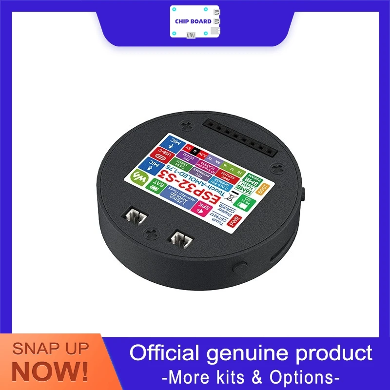 Waveshare ESP32-S3 1,75-дюймовая плата сенсорного дисплея AMOLED, двухъядерный микроконтроллер LX7 с круглым экраном 466 × 466 QSPI
Waveshare ESP32-S3 1,75-дюймовая плата сенсорного дисплея AMOLED, двухъядерный микроконтроллер LX7 с круглым экраном 466 × 466 QSPI