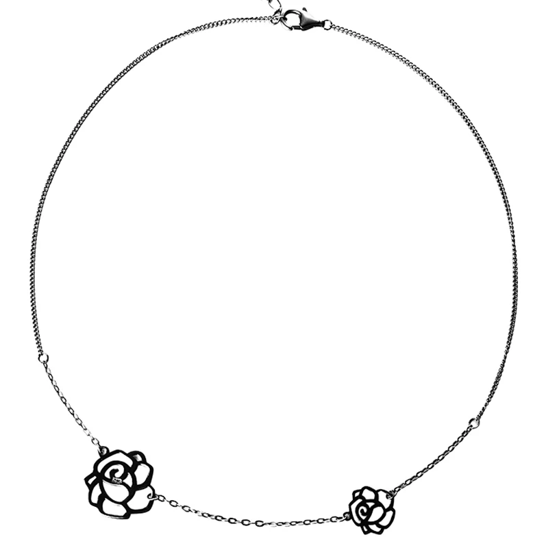 Dark black rose necklace female niche design high-end neck jewelry collarbone chain
Dark black rose necklace female niche design high-end neck jewelry collarbone chain
