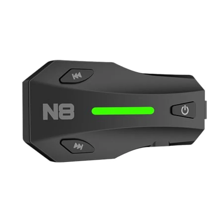 N8 8 Riders Mesh Motorcycle Helmet Communication System, Motorcycle Bluetooth Headset V5.4 with o Multitasking/Music Sharing, 4
N8 8 Riders Mesh Motorcycle Helmet Communication System, Motorcycle Bluetooth Headset V5.4 with o Multitasking/Music Sharing, 4