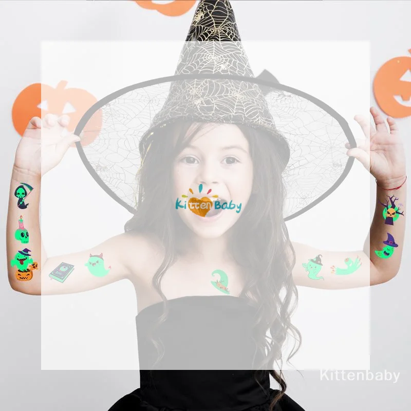 Glow In The Dark Halloween Temporary Tattoos Waterproof Sweatproof Perfect For Kids Halloween Party Trick Or Treat
Glow In The Dark Halloween Temporary Tattoos Waterproof Sweatproof Perfect For Kids Halloween Party Trick Or Treat
