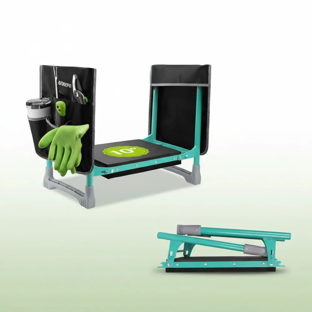 Foldable Garden Kneeler & Seat with Tool Pouch, Heavy Duty 360lbs Support, Portable Outdoor Stool for Gardening Fishing
Foldable Garden Kneeler & Seat with Tool Pouch, Heavy Duty 360lbs Support, Portable Outdoor Stool for Gardening Fishing