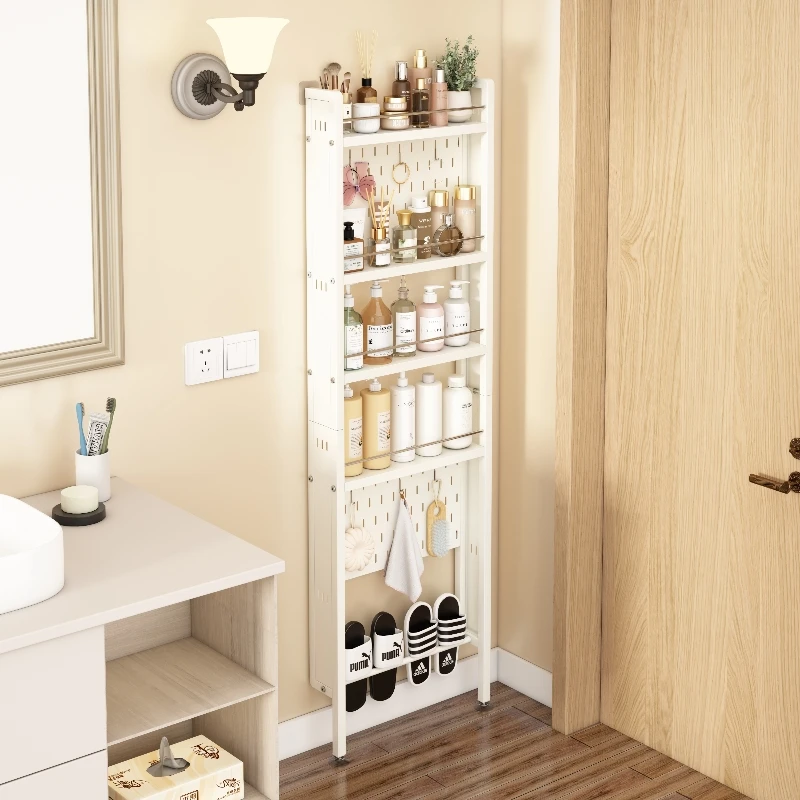Toilet door rear crack rack Floor to ceiling multi-layer hole board Ultra-thin bathroom wall rack Steel storage shelf
Toilet door rear crack rack Floor to ceiling multi-layer hole board Ultra-thin bathroom wall rack Steel storage shelf
