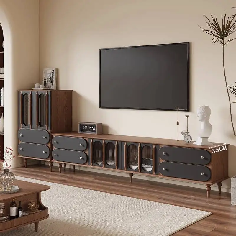 European Black Tv Cabinet Modern Luxury Design Walnut Nordic Corner Tv Cabinet Living Room Storage Meubles De Maison Furniture
European Black Tv Cabinet Modern Luxury Design Walnut Nordic Corner Tv Cabinet Living Room Storage Meubles De Maison Furniture
