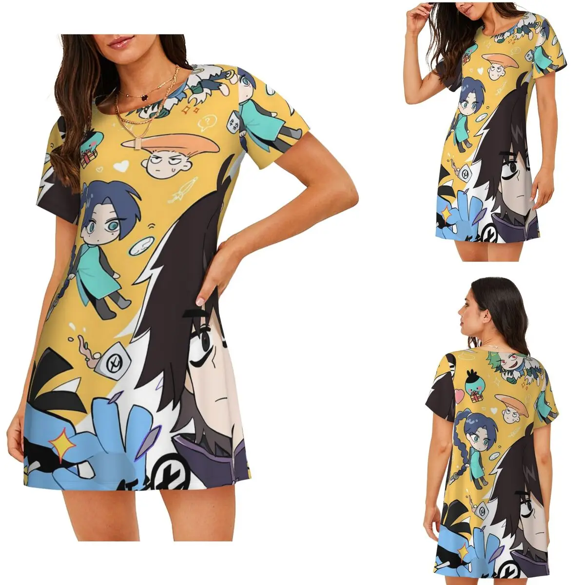 Scissor Seven Action Manga Cartoon Short Sleeves Nightdress For Sleepshirts Women Short Sleeve Nightgowns Loose Pajama Dress
Scissor Seven Action Manga Cartoon Short Sleeves Nightdress For Sleepshirts Women Short Sleeve Nightgowns Loose Pajama Dress