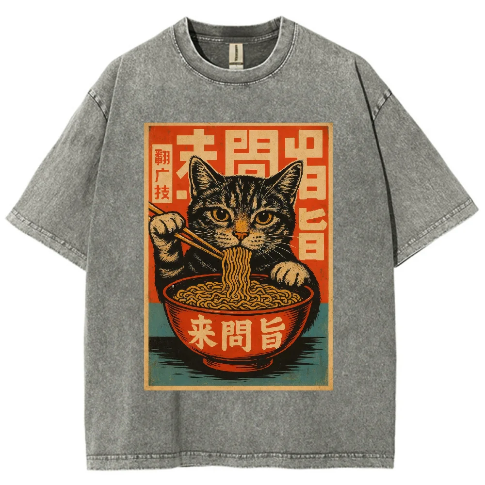 Футболка с принтом кота в стиле Ukiyo, свободная посадка с круглым вырезом, повседневная мягкая дышащая футболка в уличном стиле, модный топ для молодежи, повседневная одежда, трендовые
Футболка с принтом кота в стиле Ukiyo, свободная посадка с круглым вырезом, повседневная мягкая дышащая футболка в уличном стиле, модный топ для молодежи, повседневная одежда, трендовые