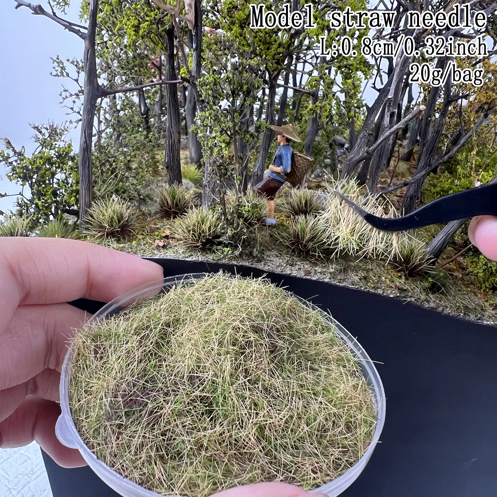 20g 8mm Nylon Simulated Moss Artificial Grass Powder Flocking for DIY Modeling Terrain Landscape Scenery Builder Kit
20g 8mm Nylon Simulated Moss Artificial Grass Powder Flocking for DIY Modeling Terrain Landscape Scenery Builder Kit