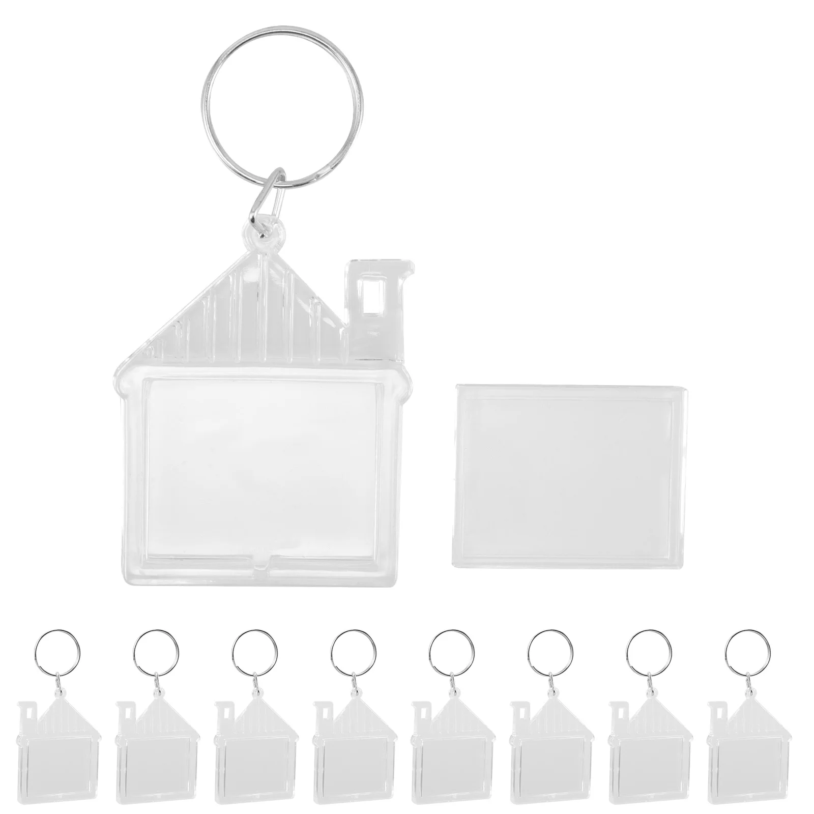 100pcs Acrylic Keychains Blank Photo Frame Lightweight Stylish Practical Picture Holder Gifts House Shape Keyring
100pcs Acrylic Keychains Blank Photo Frame Lightweight Stylish Practical Picture Holder Gifts House Shape Keyring