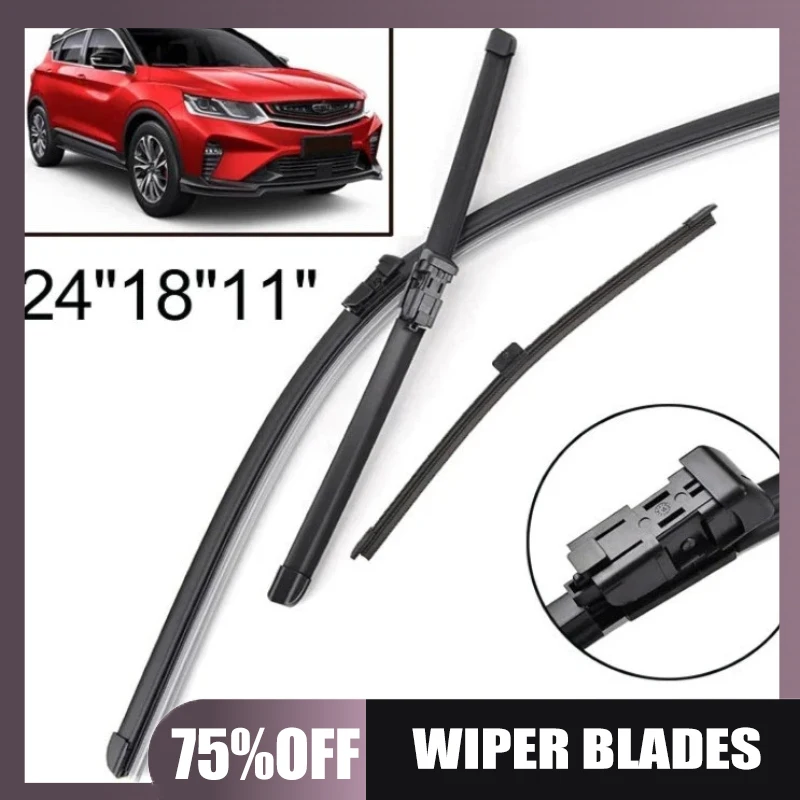 Suitable for Geely Cool Proton X50 2018-2024 24 +18 +11 front and rear wiper blades
Suitable for Geely Cool Proton X50 2018-2024 24 +18 +11 front and rear wiper blades
