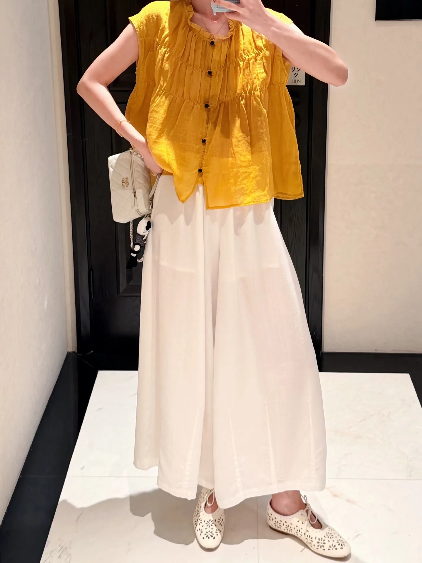 Linen Wide Leg Pants Nine Points Loose Thin Women's Casual Pants High Waist Elastic Band Classic Commuter Style
Linen Wide Leg Pants Nine Points Loose Thin Women's Casual Pants High Waist Elastic Band Classic Commuter Style