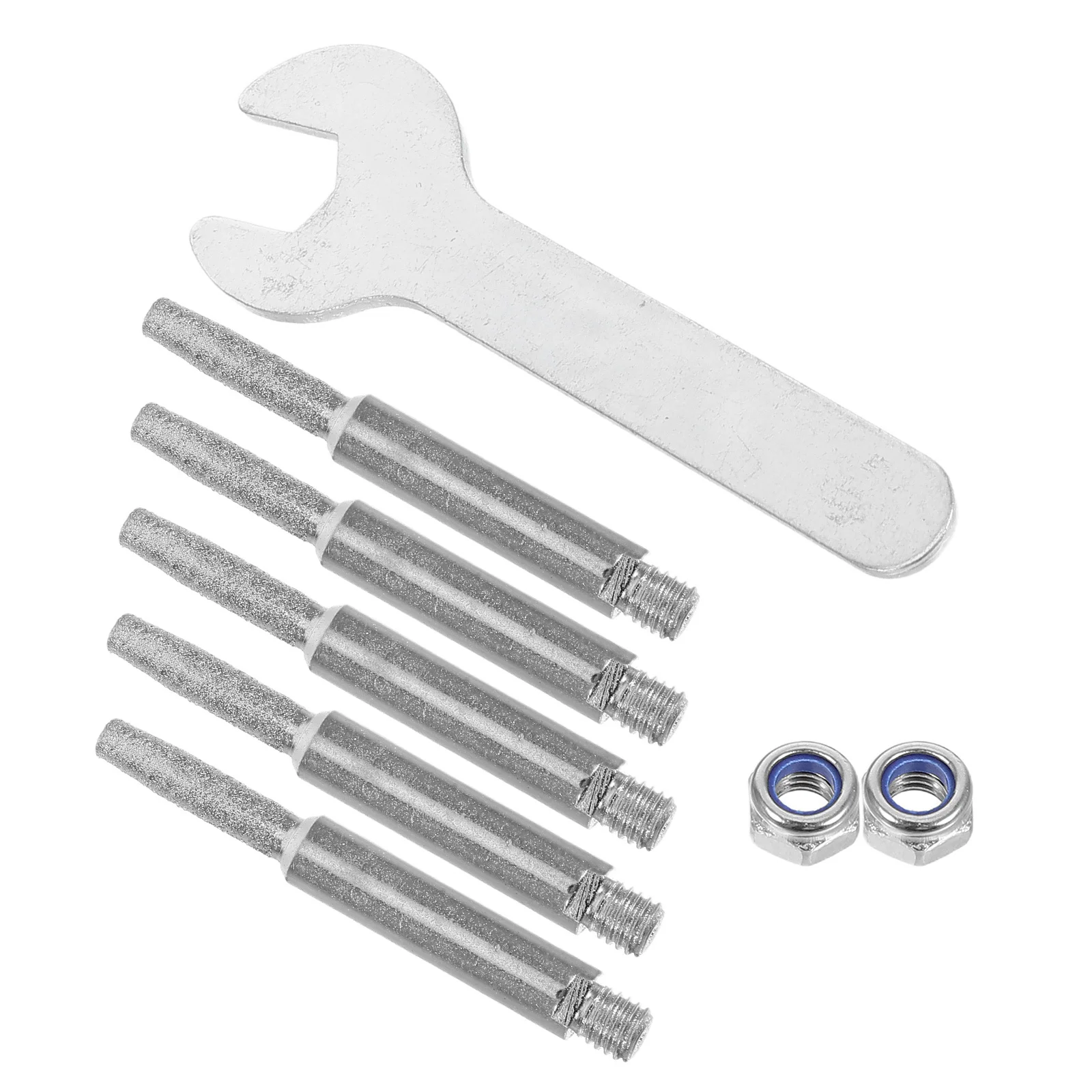 1 Set Hand Crank Chainsaw Sharpener Diamond Grinding Stone Burr Grinding File with Screw Nuts and Wrench for Sharpening 4mm
1 Set Hand Crank Chainsaw Sharpener Diamond Grinding Stone Burr Grinding File with Screw Nuts and Wrench for Sharpening 4mm