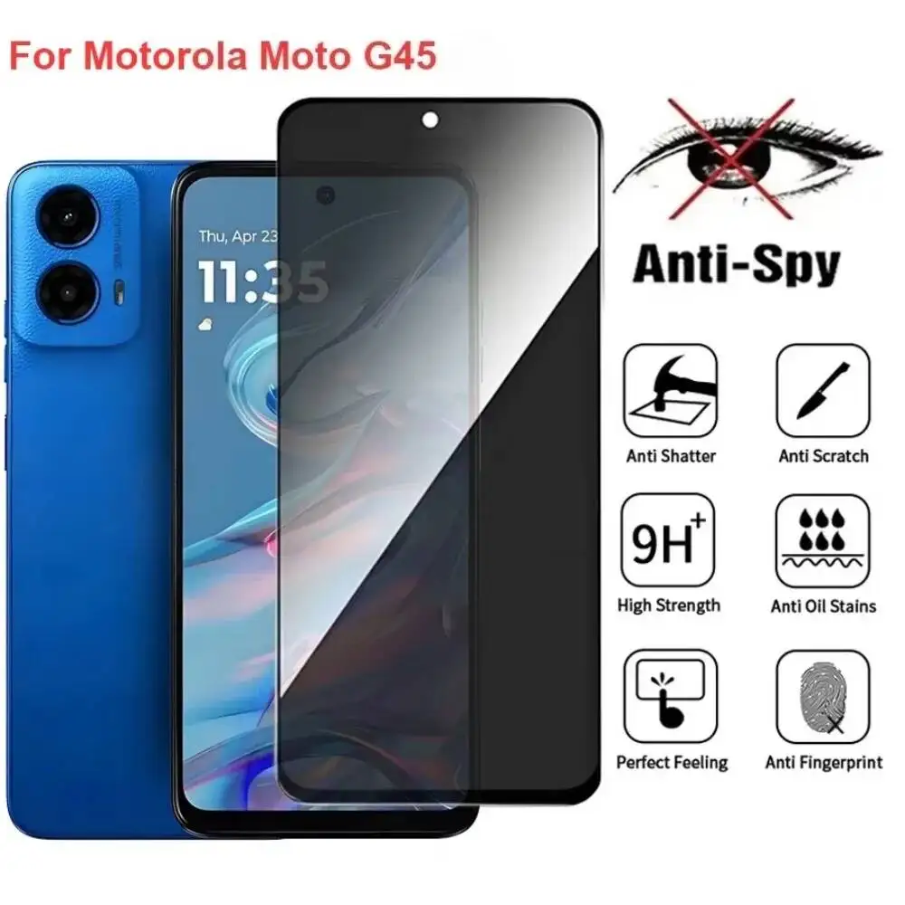 Moto G45 Anti Spy Privacy Tempered Glass Screen Protector Compatible For Motorola Motog45 5G Phone Film
Moto G45 Anti Spy Privacy Tempered Glass Screen Protector Compatible For Motorola Motog45 5G Phone Film