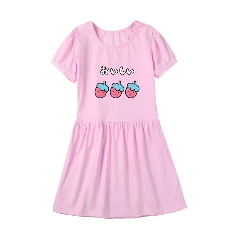 2024 New Girls Summer Princess Dress Breathable Short-Sleeved Dress Sweet strawberry/avocado Vestidos Children'S Clothing
2024 New Girls Summer Princess Dress Breathable Short-Sleeved Dress Sweet strawberry/avocado Vestidos Children'S Clothing
