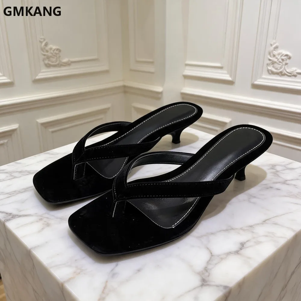 Summer Square Toe Mid Heel Mules Women Genuine Leather Narrow Band Slip On Sandals GMKANG Kitten Heel Slide Slippers Casual
Summer Square Toe Mid Heel Mules Women Genuine Leather Narrow Band Slip On Sandals GMKANG Kitten Heel Slide Slippers Casual