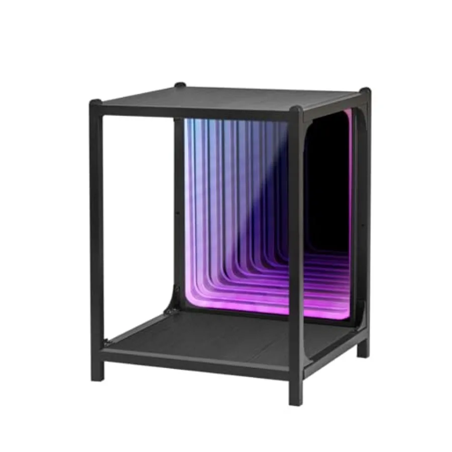 Storage Cabinet with LED Infinity Mirror Light RGBW Display Cabinet with Adjustable Color Temp for Bedroom Gaming Room Decor On
Storage Cabinet with LED Infinity Mirror Light RGBW Display Cabinet with Adjustable Color Temp for Bedroom Gaming Room Decor On