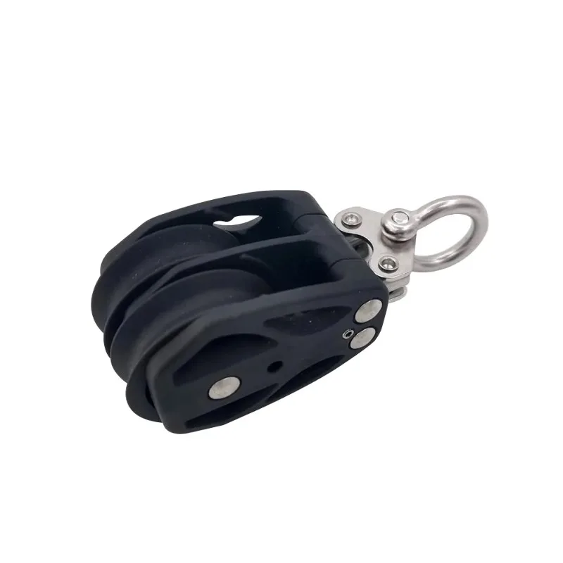 Double Pulley Block with Stainless Steel Shackle, Marine Black Nylon Pulley for Boat Yacht, Heavy Duty Corrosion Resistant
Double Pulley Block with Stainless Steel Shackle, Marine Black Nylon Pulley for Boat Yacht, Heavy Duty Corrosion Resistant