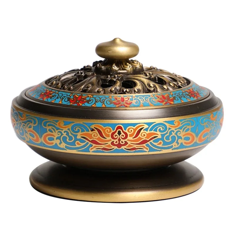 Cloisonne incense burner, household tea ceremony indoor sandalwood insert aromatherapy burner enamel
Cloisonne incense burner, household tea ceremony indoor sandalwood insert aromatherapy burner enamel